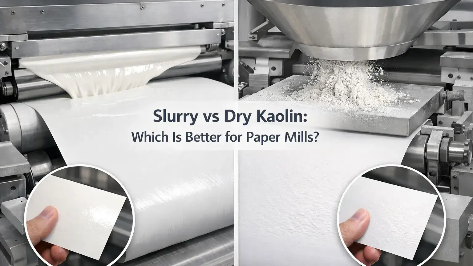 Purín versus caolín seco: ¿cuál es mejor para las fábricas de papel?