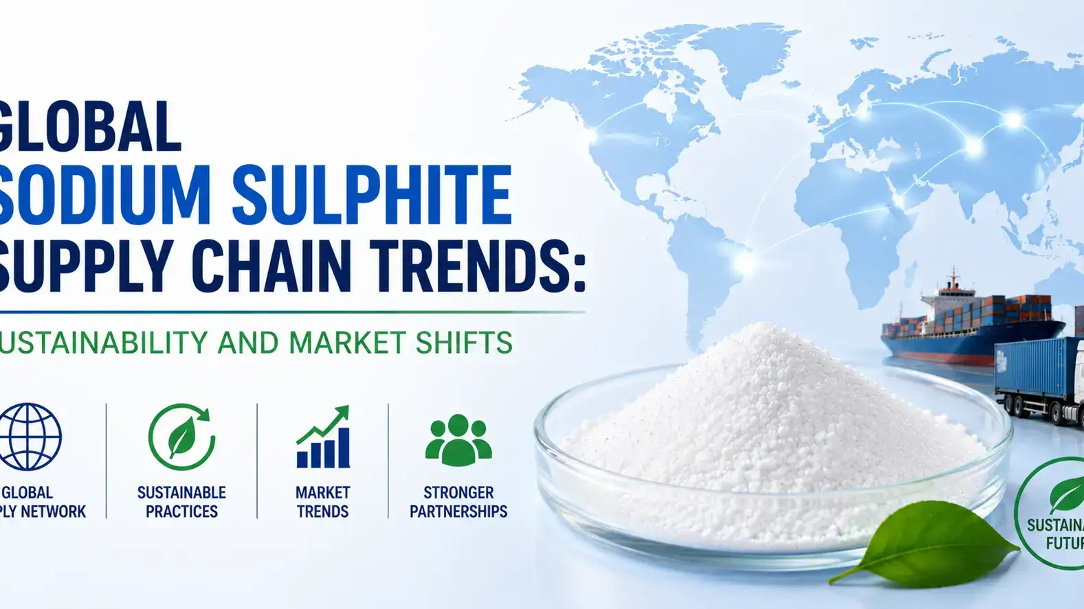 Tendencias mundiales de la cadena de suministro de sulfito de sodio: sostenibilidad y cambios en el mercado
