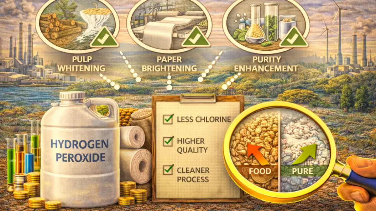 H2O2 如何在纸浆和纸张漂白中发挥关键作用